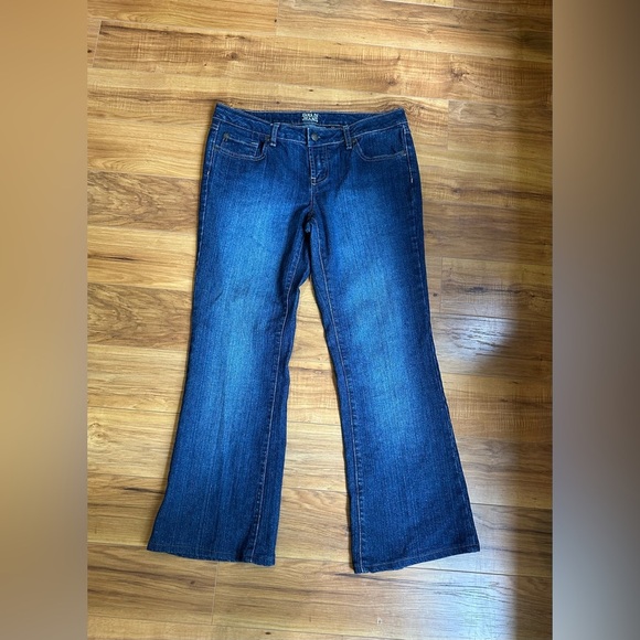 Zana Di Dark Blue Flare Jeans - Picture 1 of 7